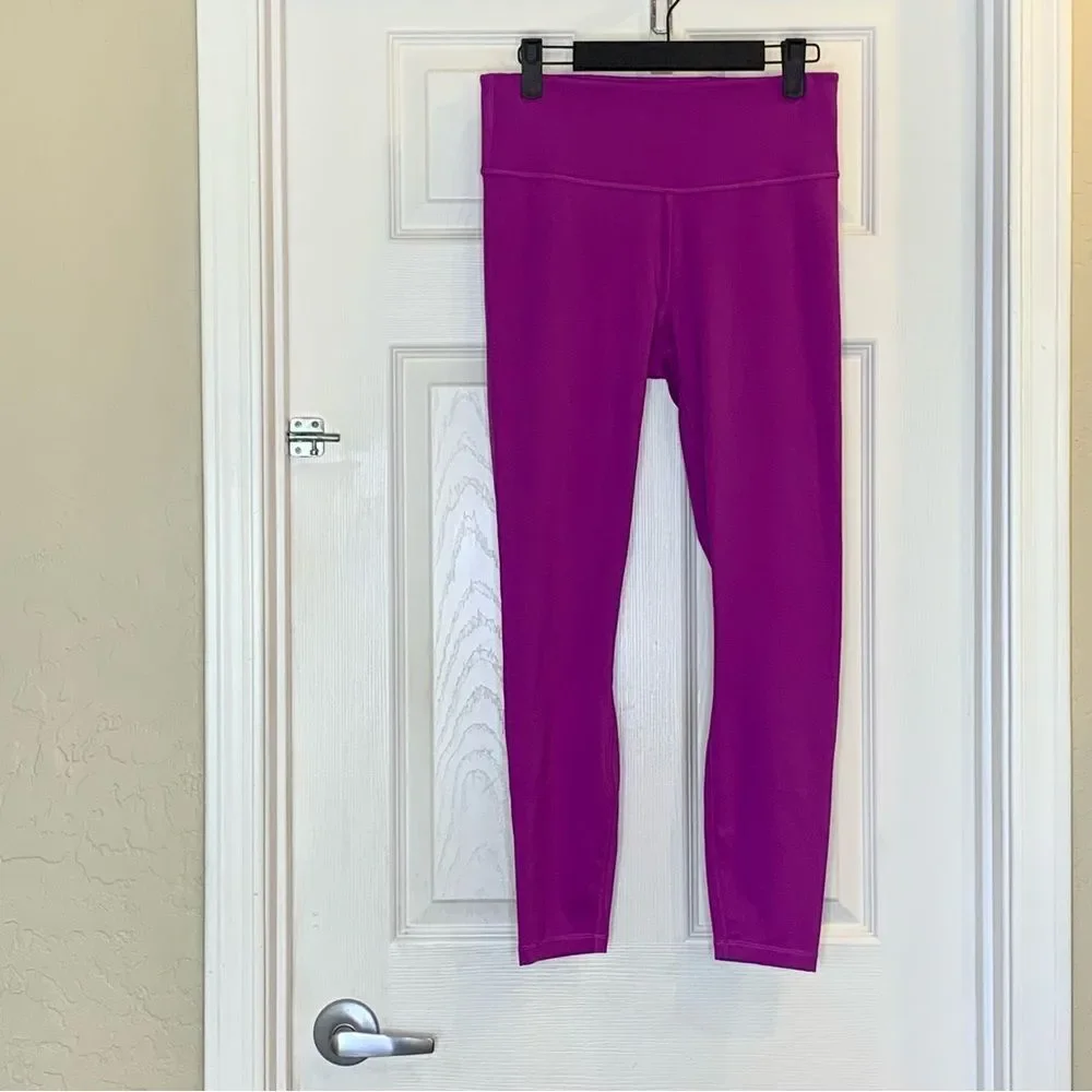 The North Face Elevation 7/8 Length Leggings Purple Cactus Flower Size Medium